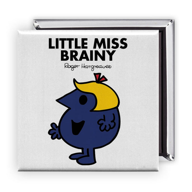 Little Miss Brainy Square Magnet