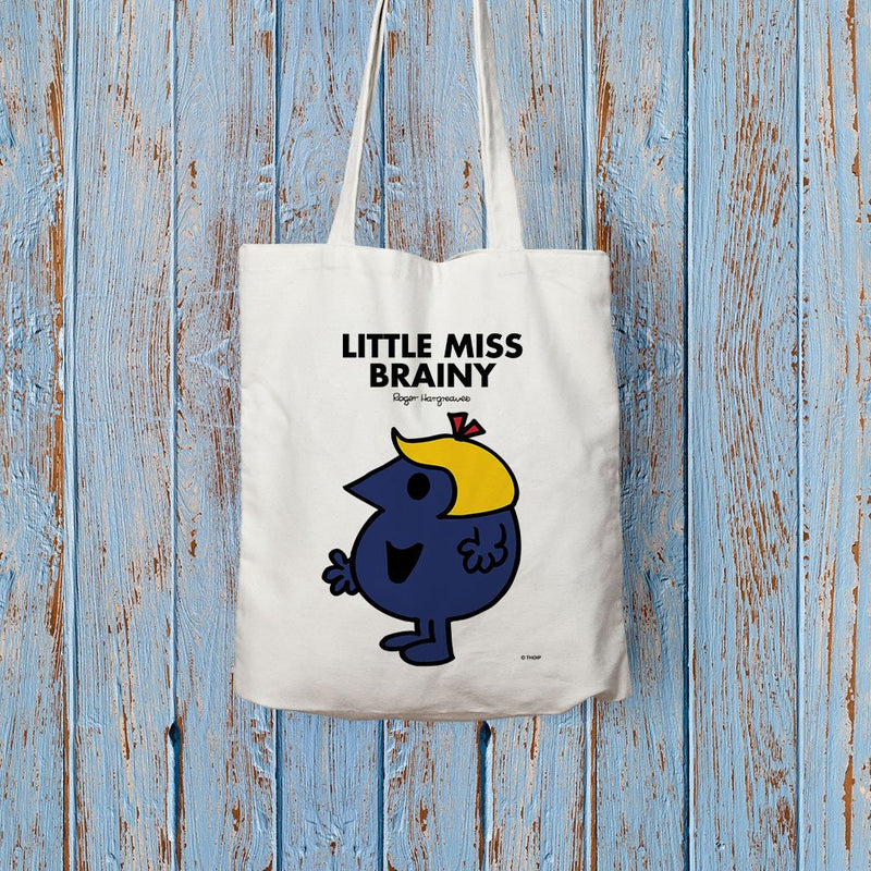 Little Miss Brainy Long Handled Tote Bag (Lifestyle)