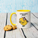 Little Miss Busy Large Porcelain Colour Handle Mug (Lifestyle)