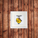 Little Miss Busy White Framed Print (Lifestyle)