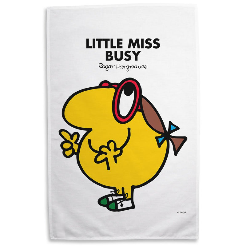 Little Miss Busy Tea Towel