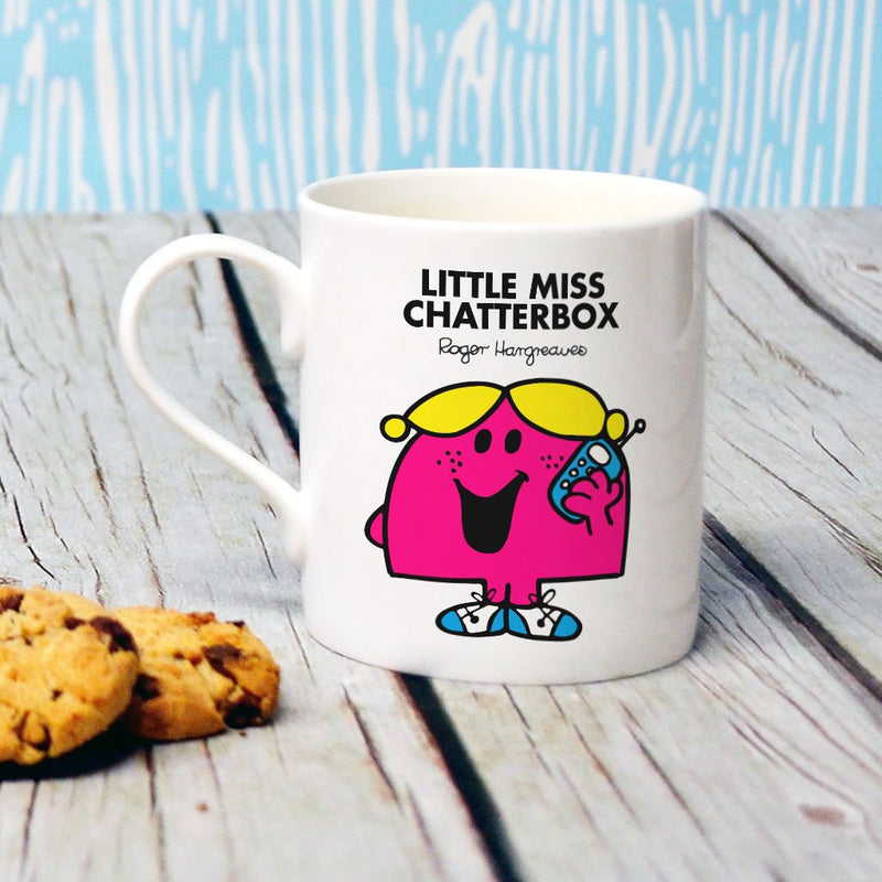 Little Miss Chatterbox Bone China Mug (Lifestyle)