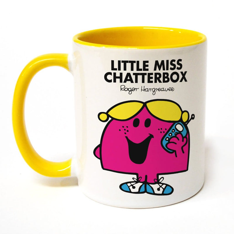 Little Miss Chatterbox Large Porcelain Colour Handle Mug