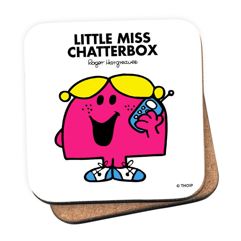 Little Miss Chatterbox Cork Coaster