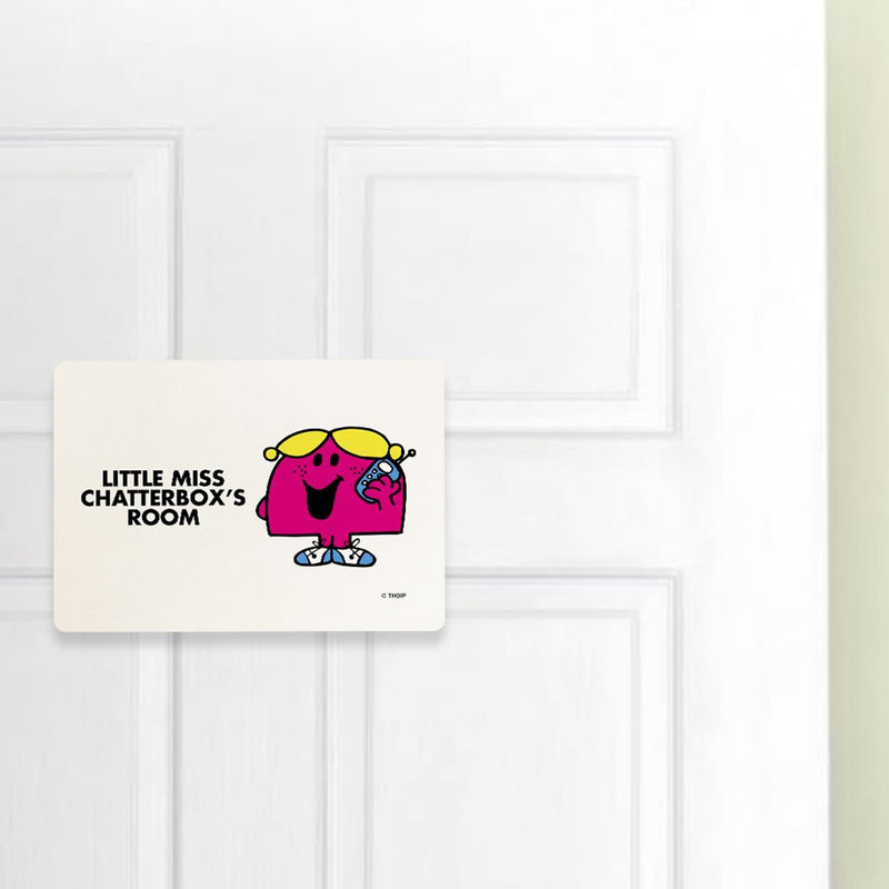 Little Miss Chatterbox Door Plaque (Lifestyle)
