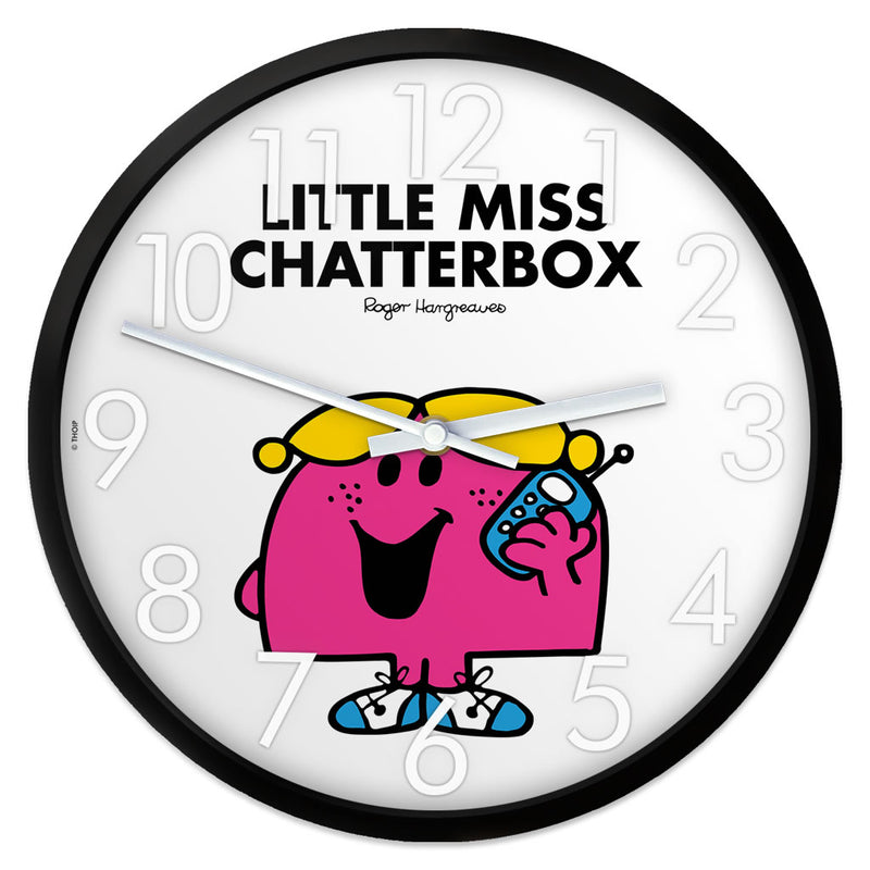 Little Miss Chatterbox Personalised Clock