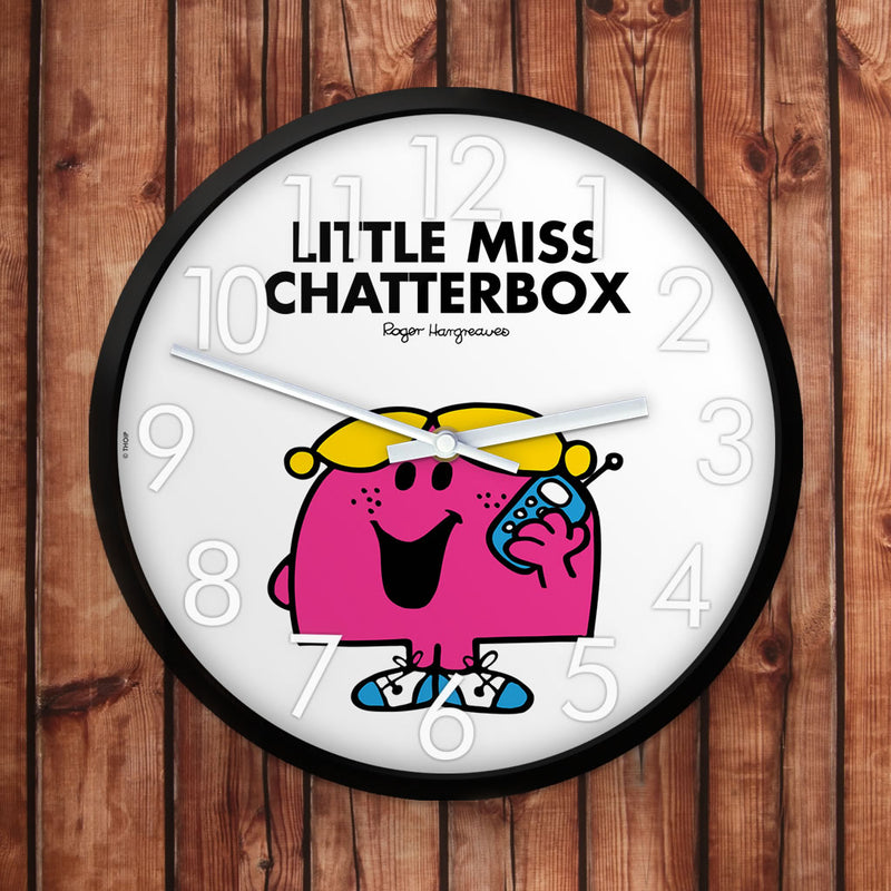 Little Miss Chatterbox Personalised Clock (Lifestyle)