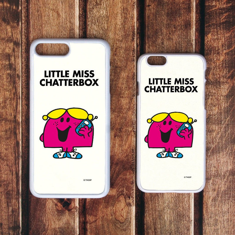 Little Miss Chatterbox White Phone Case (Lifestyle)