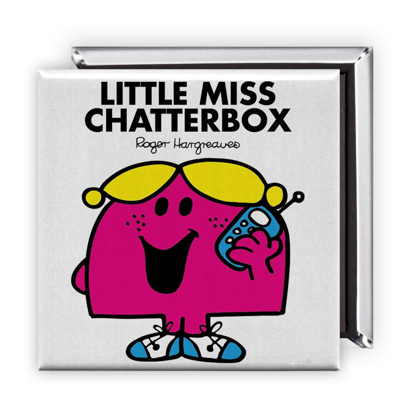 Little Miss Chatterbox Square Magnet