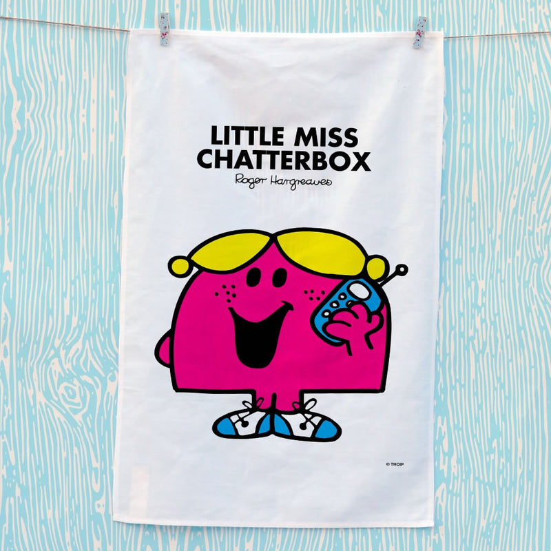 Little Miss Chatterbox Tea Towel (Lifestyle)