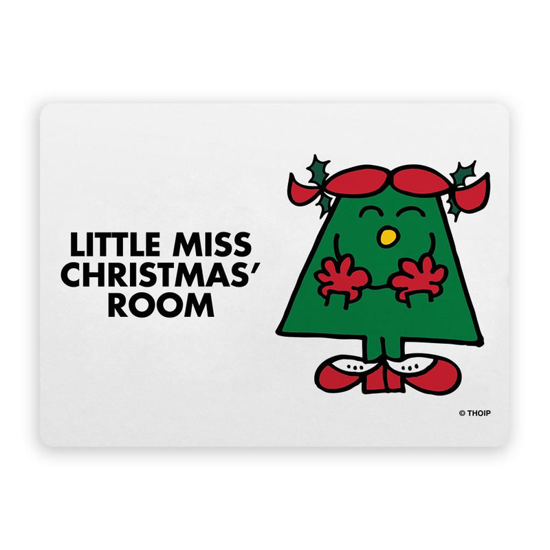 Little Miss Christmas Door Plaque