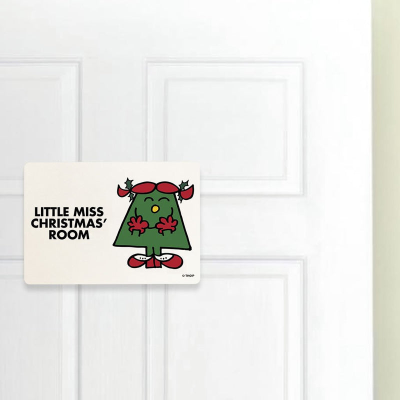 Little Miss Christmas Door Plaque (Lifestyle)