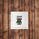 Little Miss Christmas White Framed Print (Lifestyle)