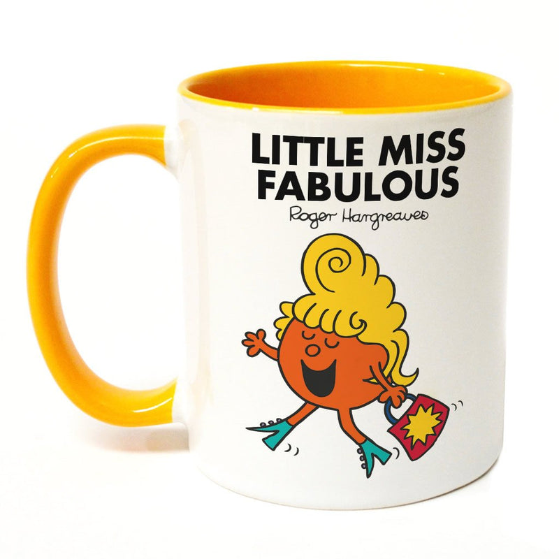 Little Miss Fabulous Large Porcelain Colour Handle Mug