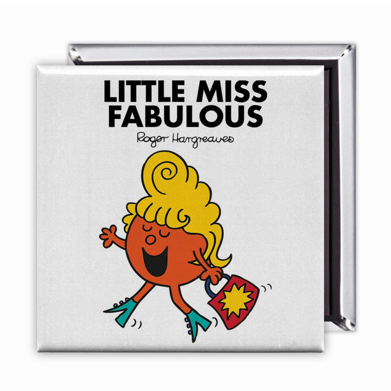 Little Miss Fabulous Square Magnet