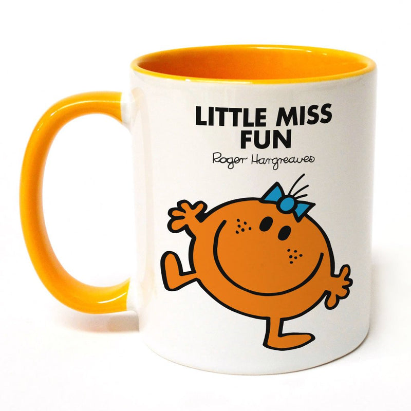 Little Miss Fun Large Porcelain Colour Handle Mug