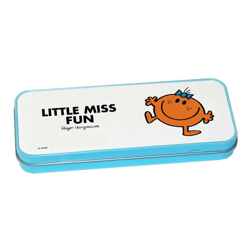 Little Miss Fun Pencil Case Tin (Blue)