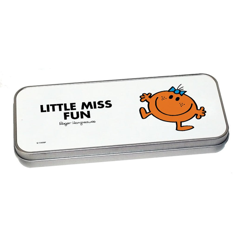 Little Miss Fun Pencil Case Tin (Silver)