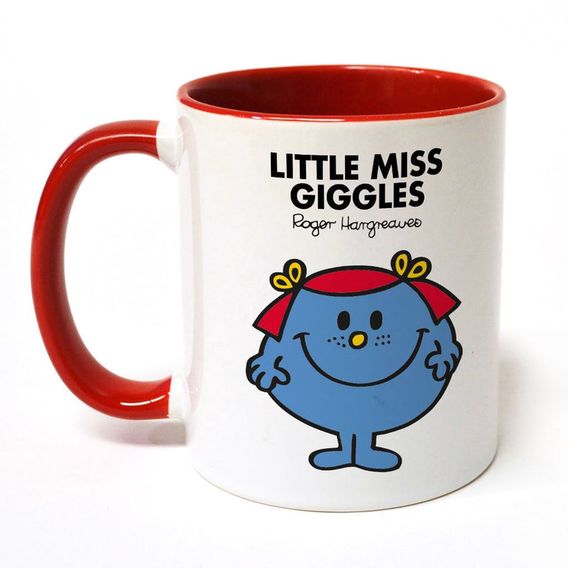 Little Miss Giggles Large Porcelain Colour Handle Mug