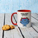 Little Miss Giggles Large Porcelain Colour Handle Mug (Lifestyle)