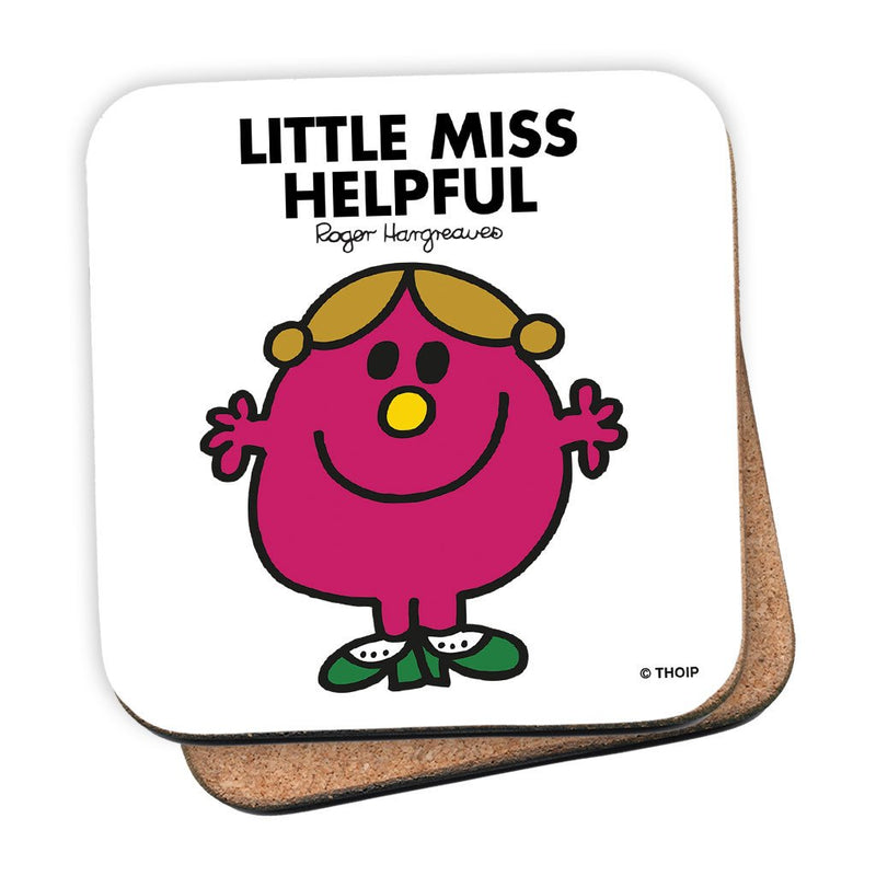 Little Miss Helpful Cork Coaster
