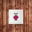 Little Miss Helpful White Framed Print (Lifestyle)