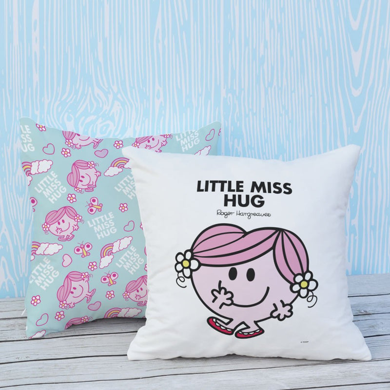 Little Miss Hug Micro Fibre Cushion (Lifestyle)