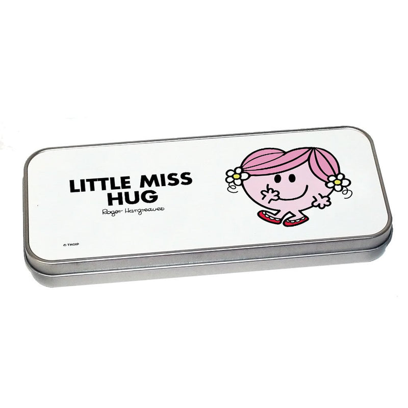 Little Miss Hug Pencil Case Tin (Silver)