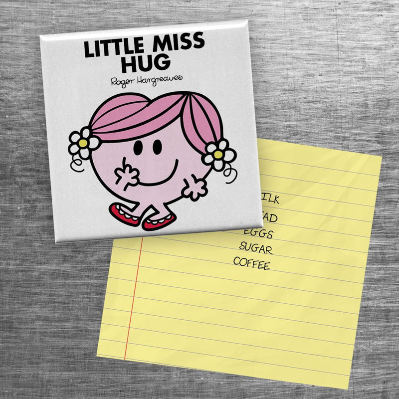 Little Miss Hug Square Magnet - Fun Nostalgic Gift for Fans of M