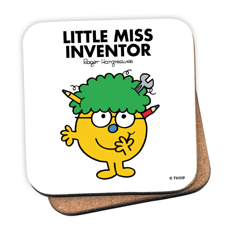 Little Miss Inventor Cork Coaster