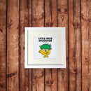 Little Miss Inventor White Art Print