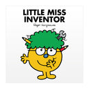 Little Miss Inventor White Art Print