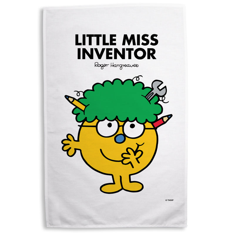 Little Miss Inventor Tea Towel