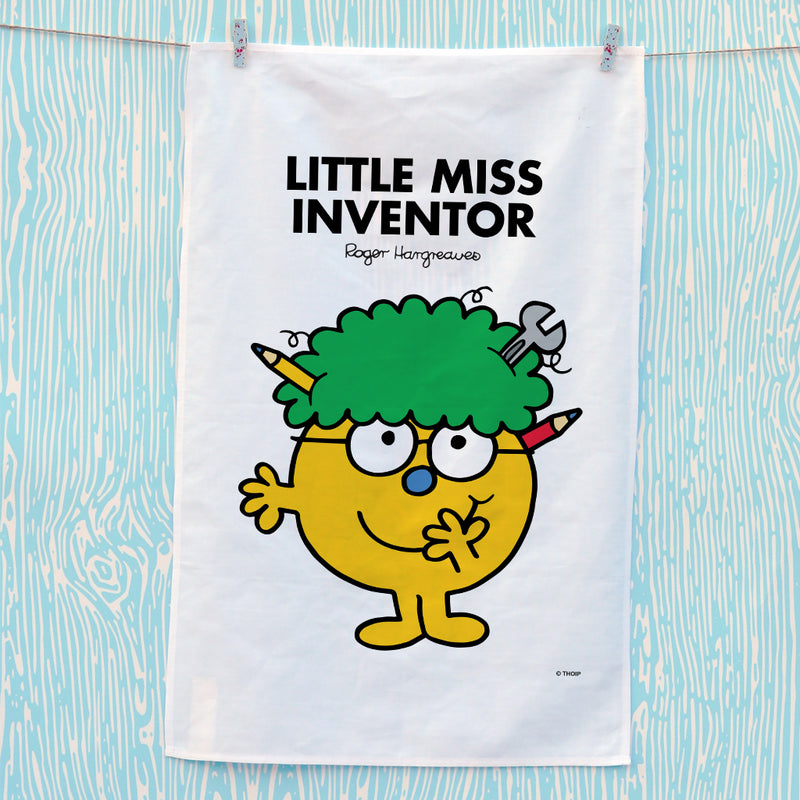 Little Miss Inventor Tea Towel