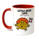 Little Miss Late Large Porcelain Colour Handle Mug