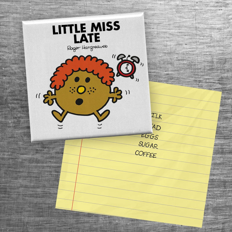 Little Miss Late Square Magnet (Lifestyle)