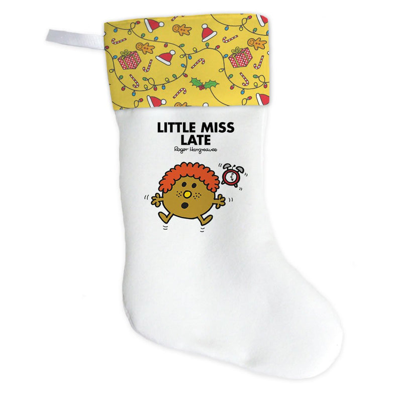 Little Miss Late Christmas Stocking (Front)