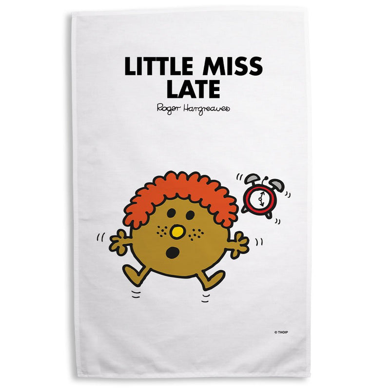 Little Miss Late Tea Towel