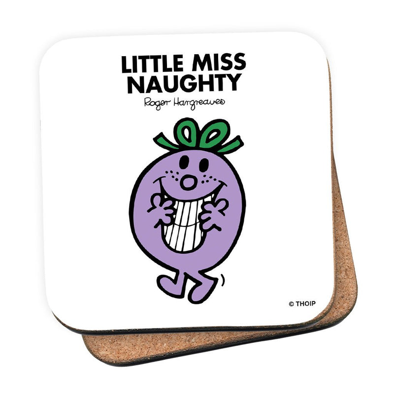 Little Miss Naughty Cork Coaster
