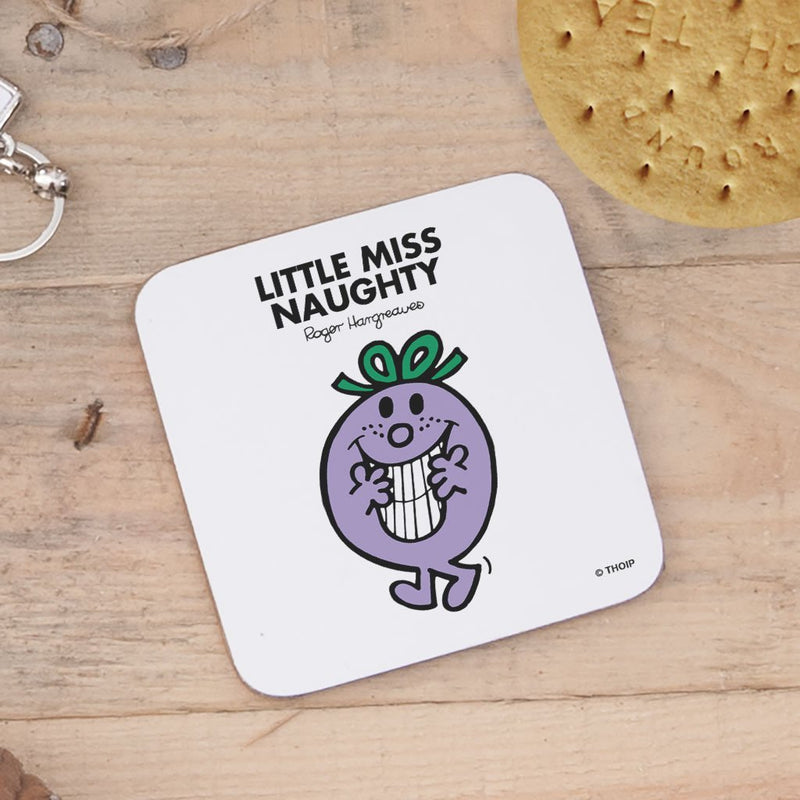 Little Miss Naughty Cork Coaster (Lifestyle)