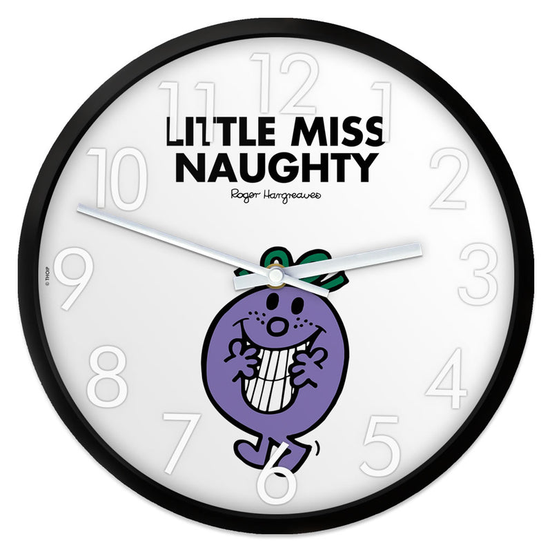 Little Miss Naughty Personalised Clock