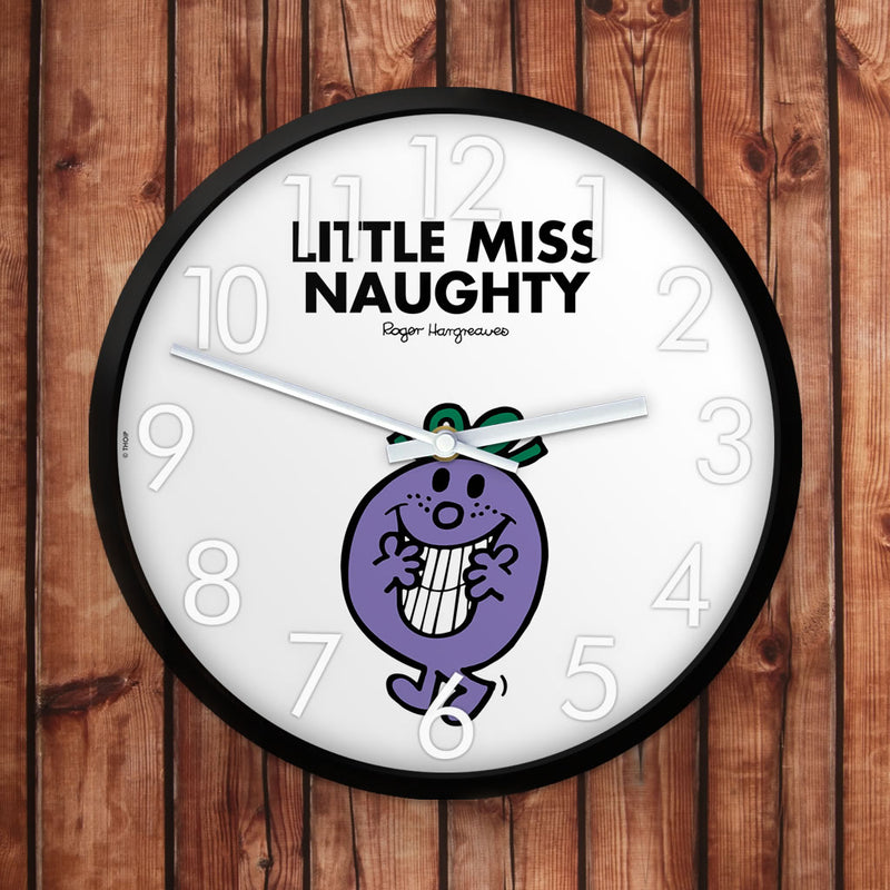 Little Miss Naughty Personalised Clock (Lifestyle)
