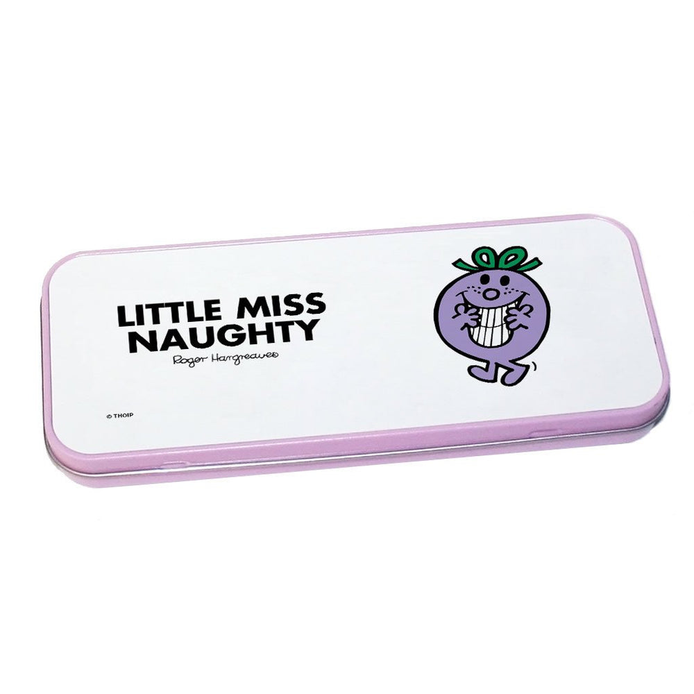 Little Miss Naughty Pencil Case Tin - Perfect Birthday or Christ