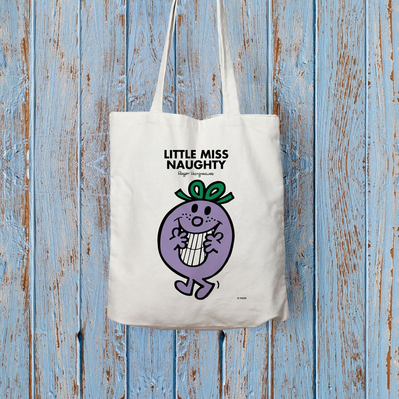 Little Miss Naughty Long Handled Tote Bag (Lifestyle)