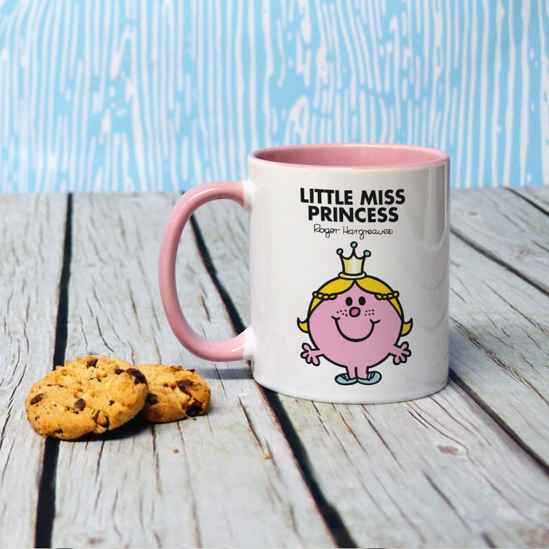 Little Miss Princess Large Porcelain Colour Handle Mug (Lifestyle)