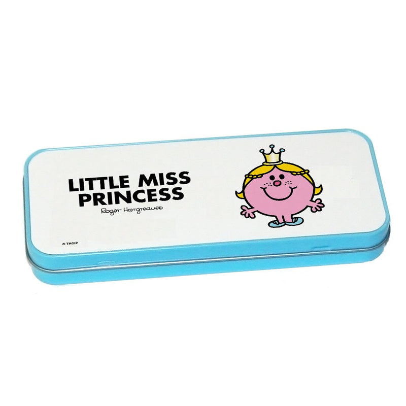 Little Miss Princess Pencil Case Tin (Blue)