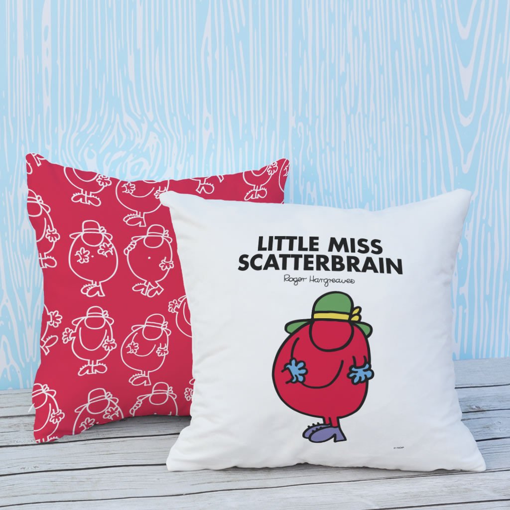 Little Miss Scatterbrain Micro Fibre Cushion - Vintage-Inspired