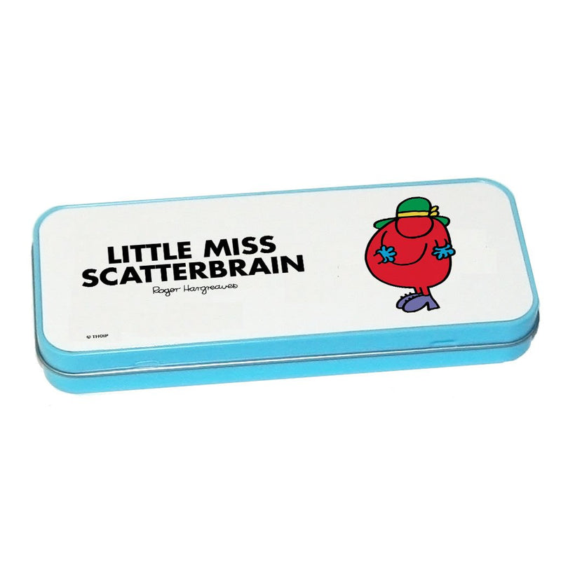 Little Miss Scatterbrain Pencil Case Tin (Blue)