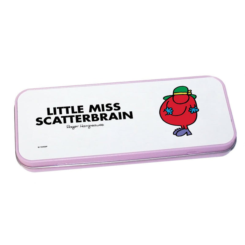 Little Miss Scatterbrain Pencil Case Tin (Pink)