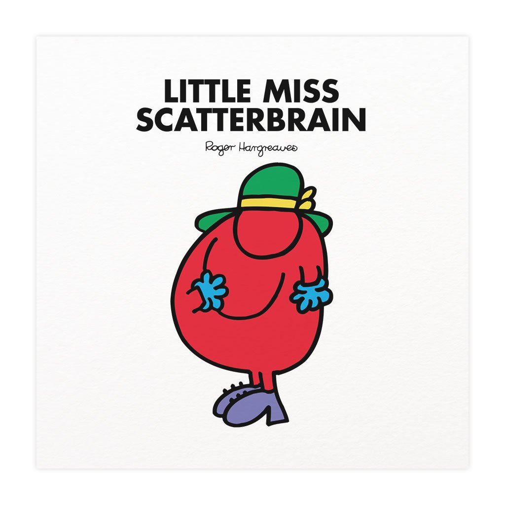 Little Miss Scatterbrain White Art Print Retro Collectible For little-miss-scatterbrain-white-art-print-retro-collectible-for